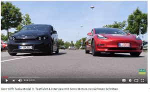 Sion meet Tesla Model 3