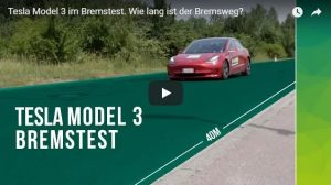 Bremstest Tesla Model 3