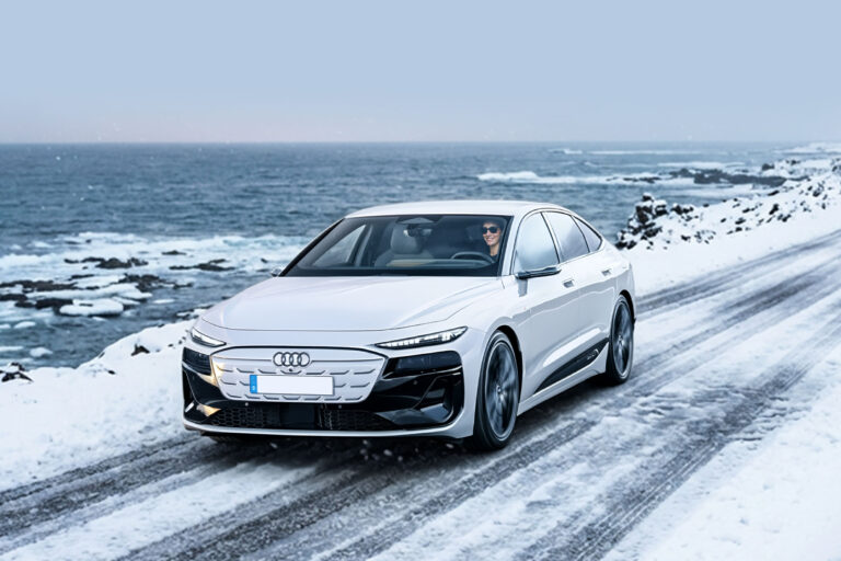Audi A6 e-tron Sportback im Winter