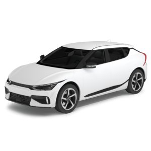Kia EV6 front view 3D Modell white