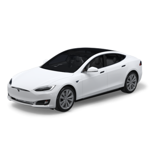 Tesla Model S front view 3D Modell white Tesla Model S front view 3D Modell white