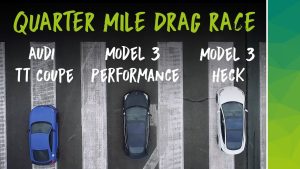 netmove Tesal Model 3 Quarter Mile