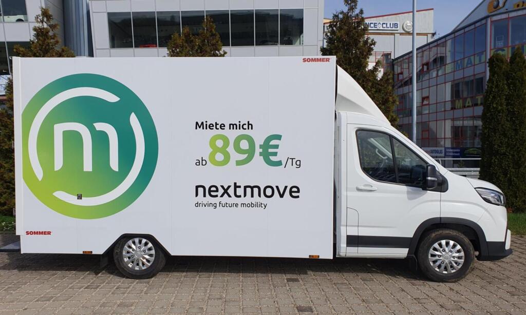 nextmove Maxus eDeliver 9 Koffer Seitenansicht