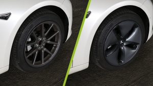 nextmove Reichweitentest Tesla Model 3 Aero Wheel Kappen vs ohne Radkappen