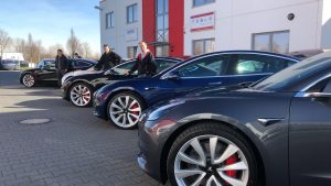 nextmove Tesla Model 3 Einflottung mehrerer E-Autos aus Kalifornien